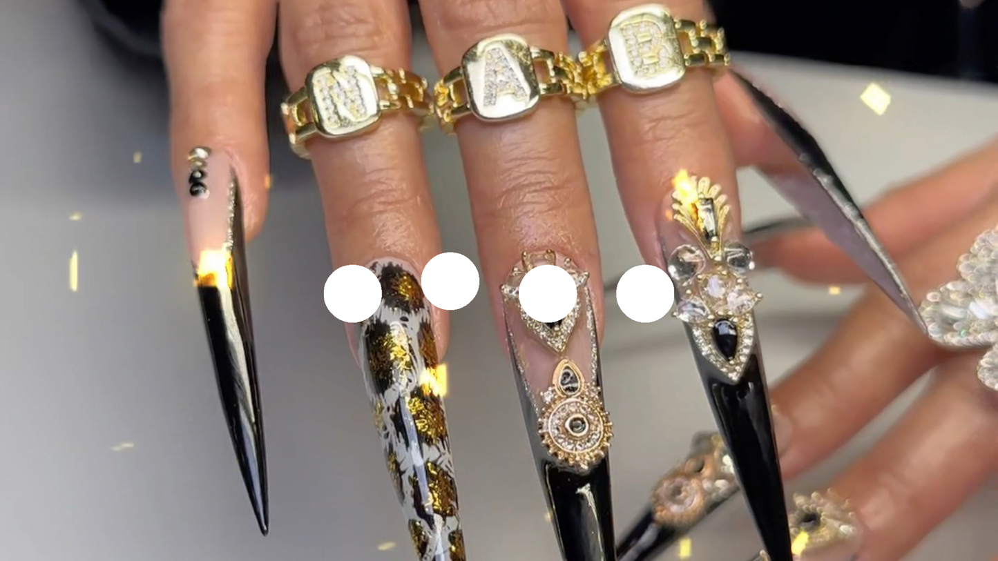 Unleash Your Style with Nabulous Nails - The Ultimate 2.5 Inch Sculpted Stiletto Nail Kit