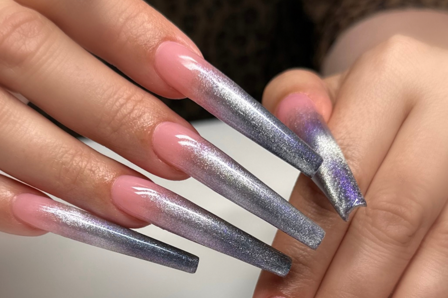 Achieving Ultimate Length: Unveiling the Longest Gel X Nails with Sculpted Stiletto V Shape