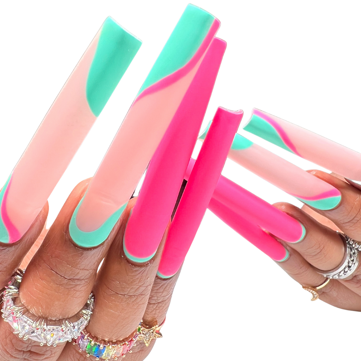 XXXXL SQUARE LONG SOFT GEL X NAIL EXTENSIONS GEL TIPS