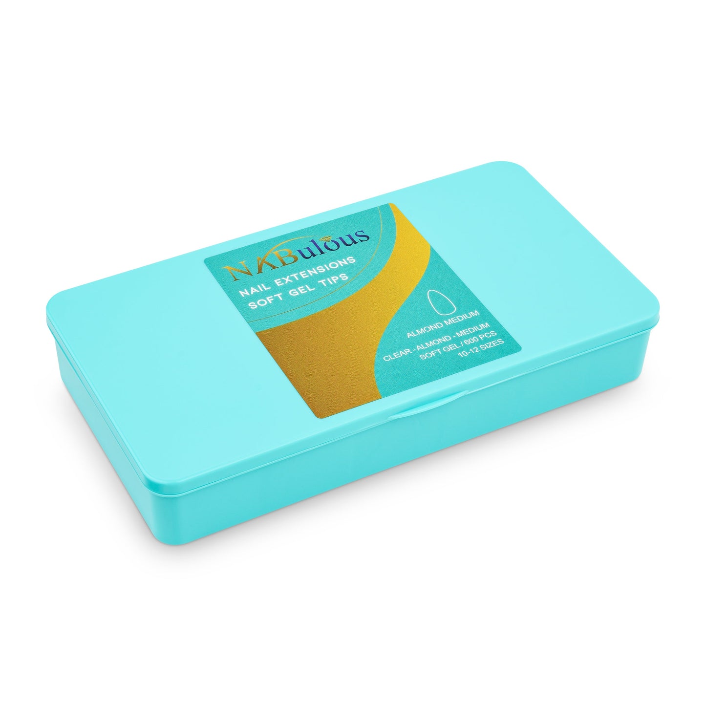 Almond Medium Gel X nail tips Almond Shaped Medium Length soft gel nail tip box