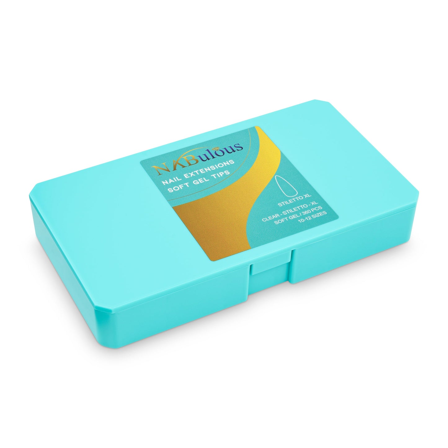 Stiletto Xl Stiletto shaped Extra Long Length nail tip box