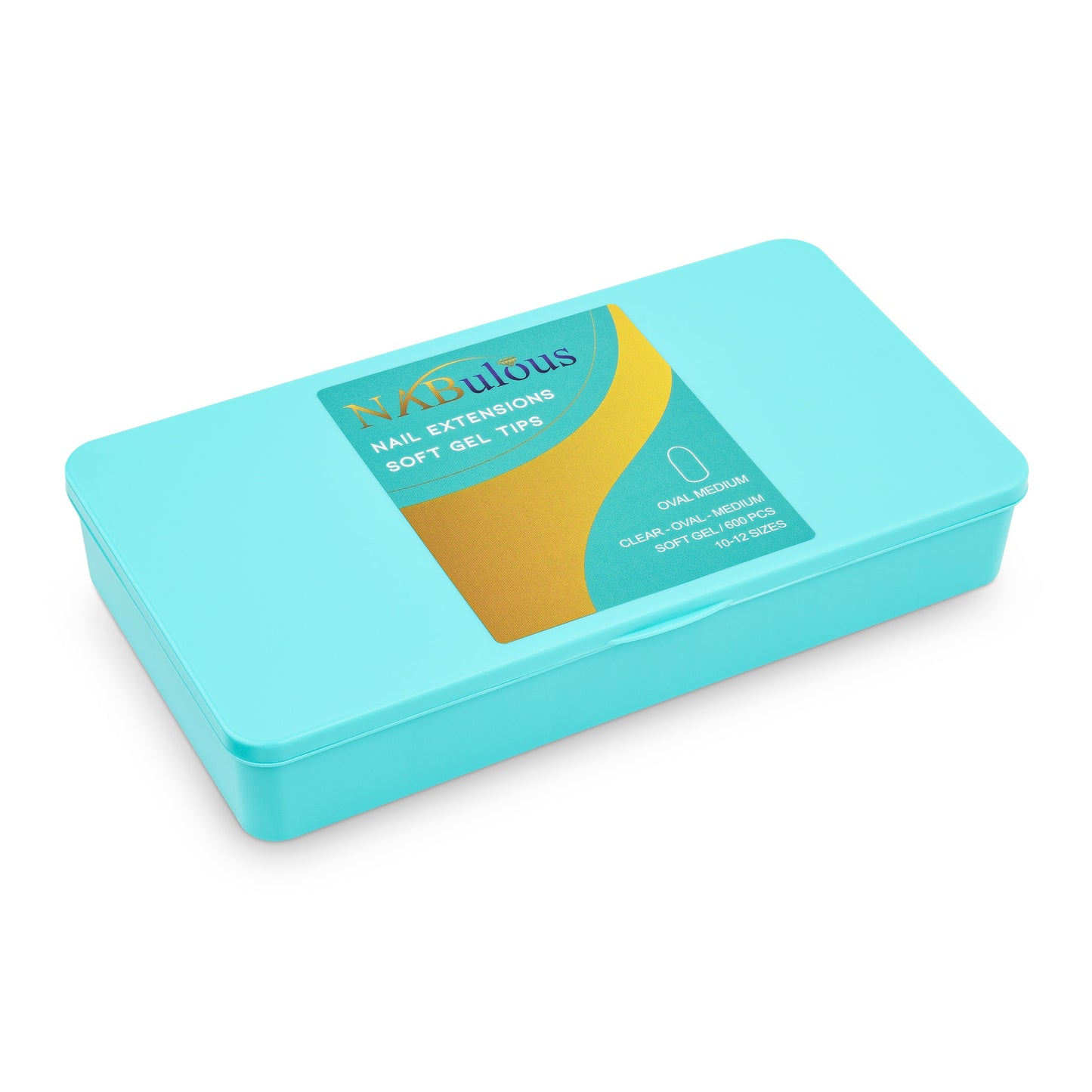 Oval Medium Gel X nail tips Oval Round Shape Medium Length nail tip box