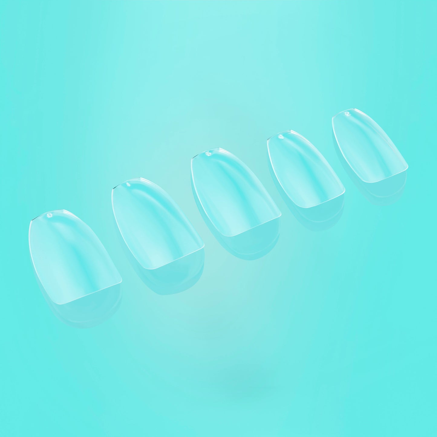 Coffin Short Gel X Coffin Shaped Short length nail tip box