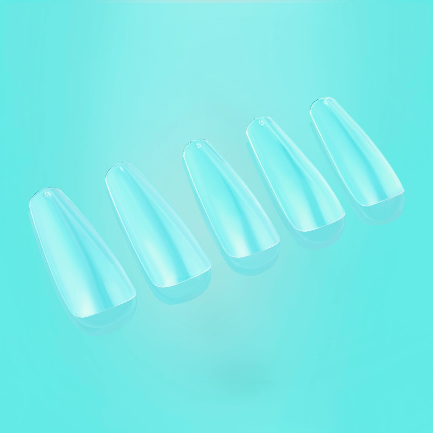 Coffin Long Coffin Shaped Long Length Soft Gel X nail tip Box