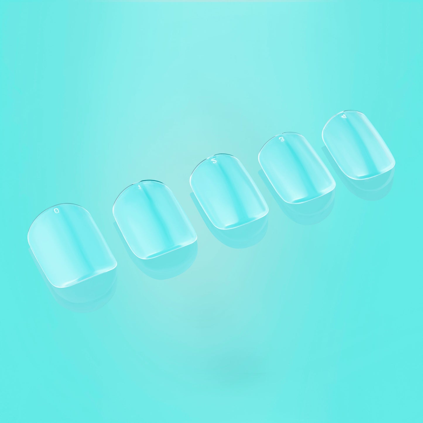 Square XS gel x square shaped extra short length square xs gel x nail tip box