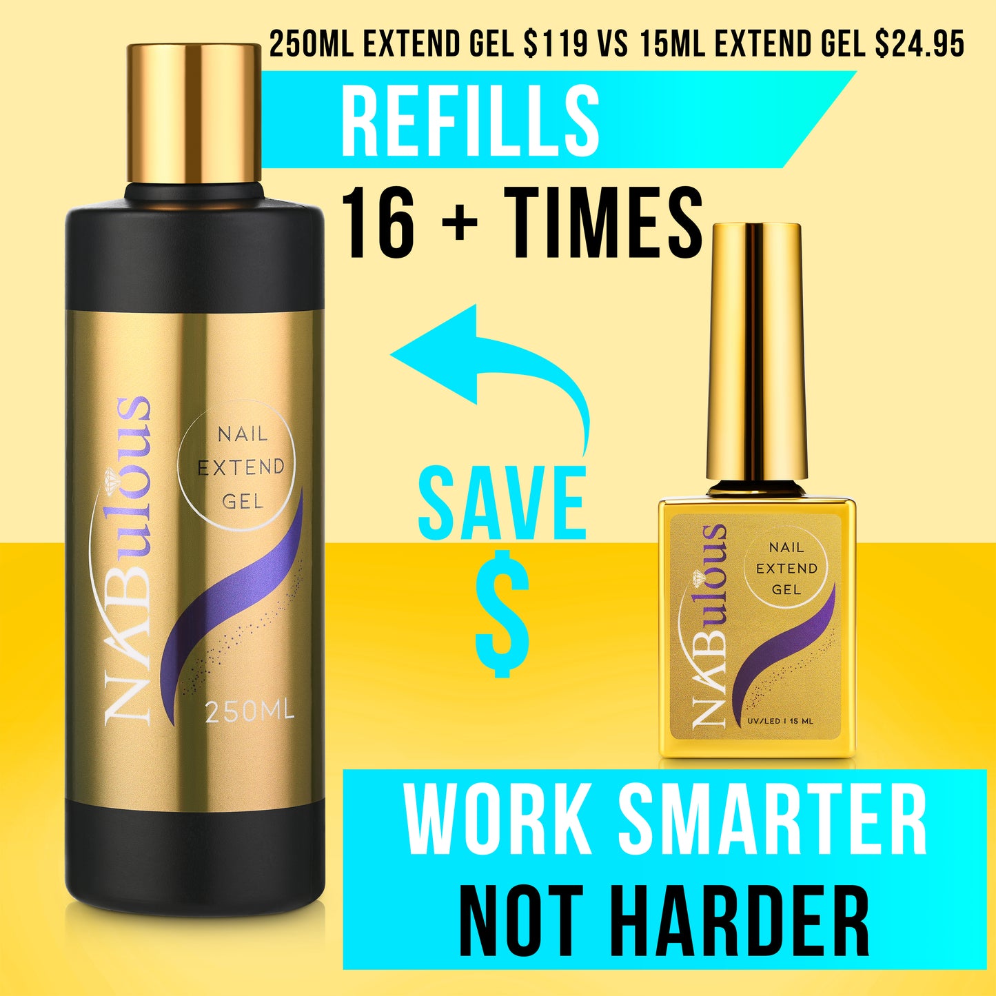 refill bottles extend gel refills 250ml 8oz refills for extend gel deals for bulk buys