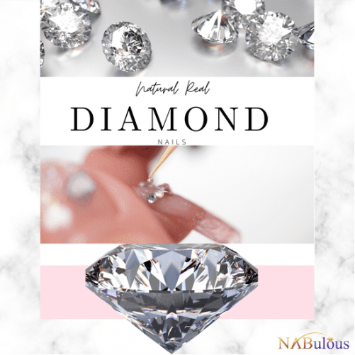 Diamantes naturales reales para uñas