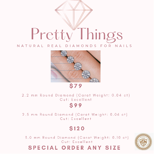 
                  
                    Real Natural Diamonds for Nails
                  
                