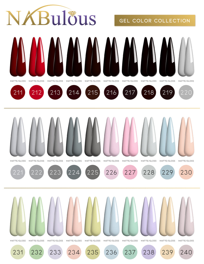 
                  
                    Gel Polish Colors 181-270 |  NABulous
                  
                