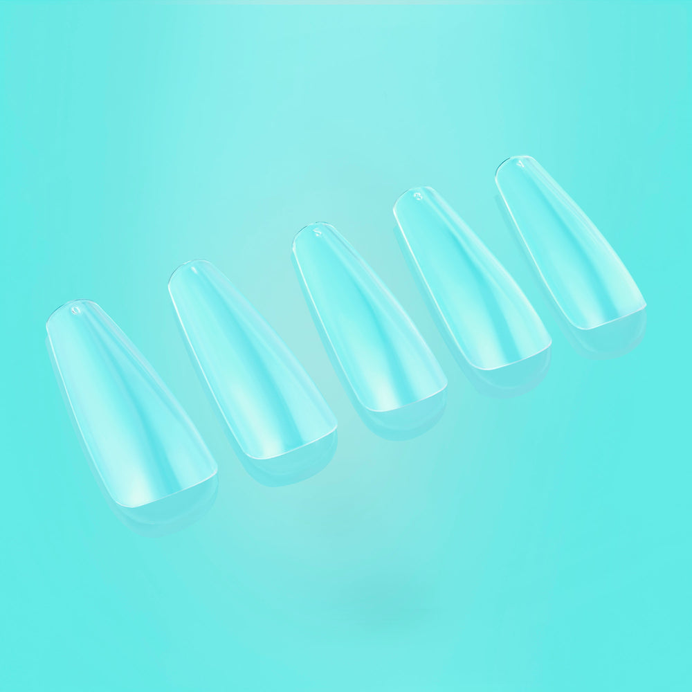 
                  
                    Coffin Long Coffin Shaped Long Length Soft Gel X nail tip Box
                  
                