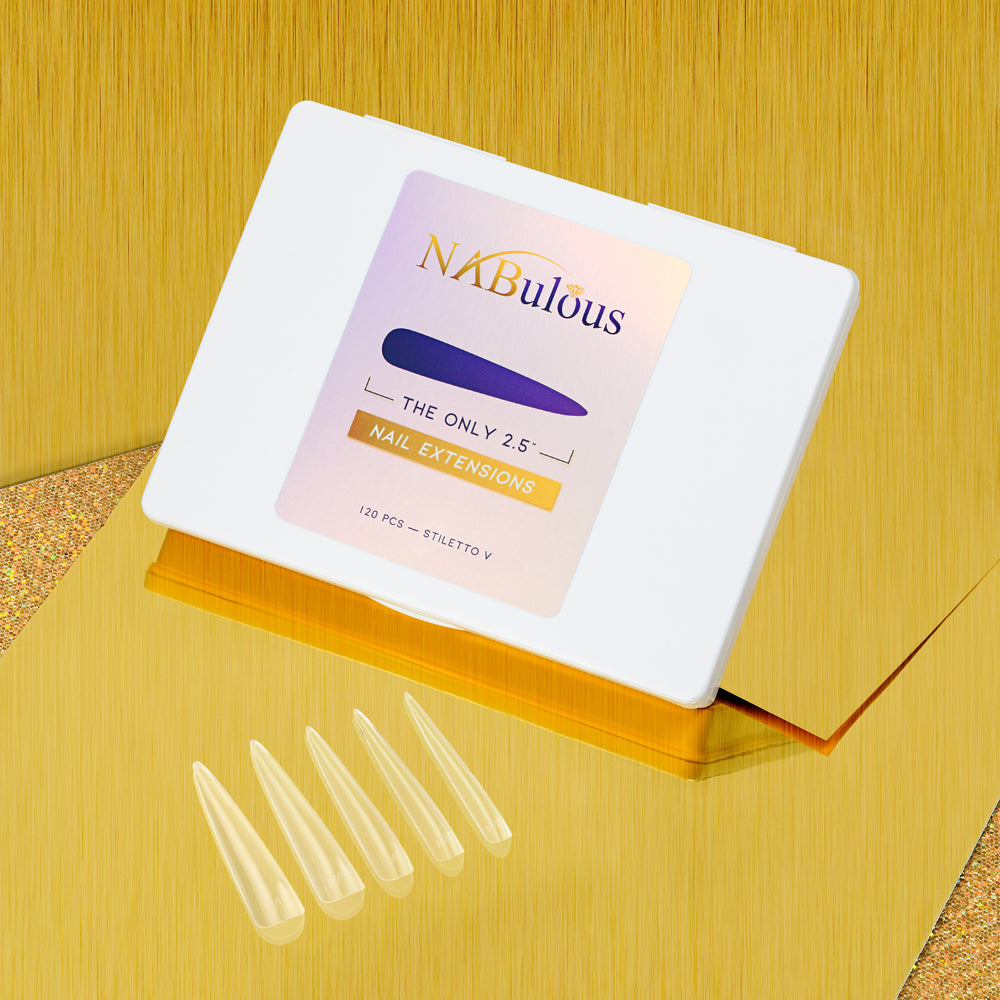 2.5 inch soft gel nail pre shaped gel x longest stiletto soft gel nails 2.5 inch full cover nails NABulous Stiletto V Soft gel nails long extra long XXXXXL XXXL XXXXL extra long nails