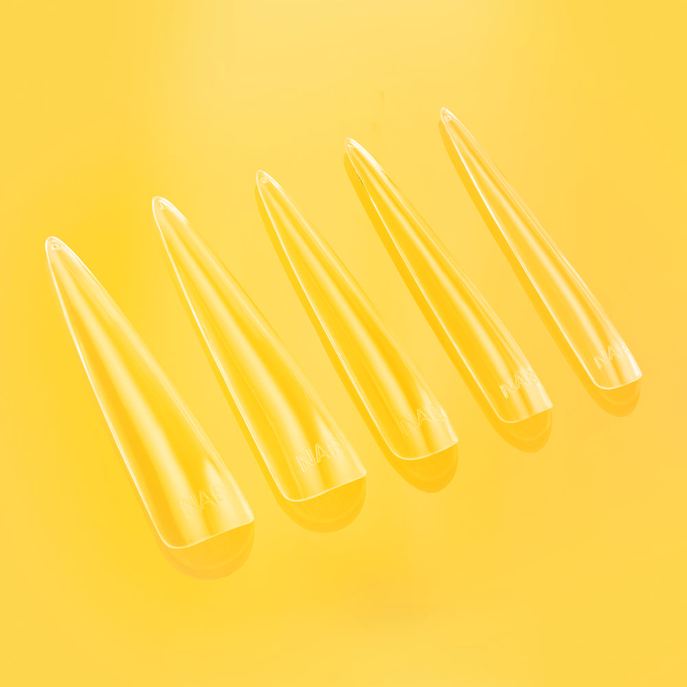 2.5 inch soft gel nail pre shaped gel x longest stiletto soft gel nails 2.5 inch full cover nails NABulous Stiletto V Soft gel nails long extra long XXXXXL XXXL XXXXL extra long nails