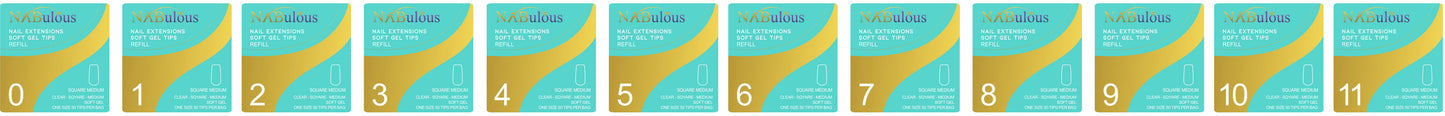 
                  
                    💅SQUARE Refill Tips | Natural | NABulous
                  
                