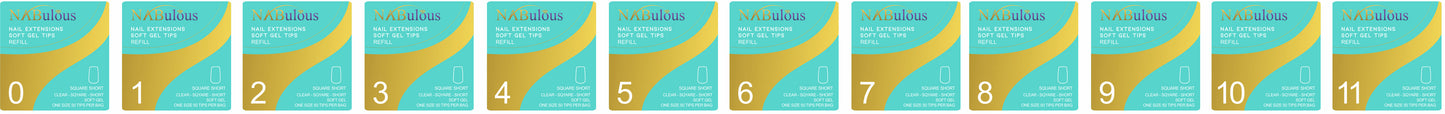 
                  
                    💅SQUARE Refill Tips | Natural | NABulous
                  
                
