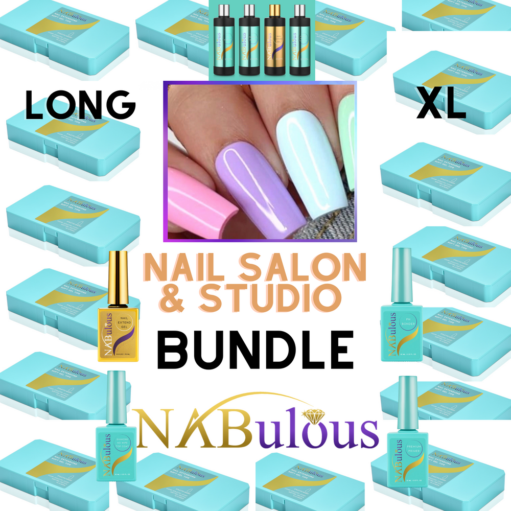 WHOLESALE | Nail Salon Bulk | Soft Gel Tips | Bundle Package | Long Nails Collection | Long | XL Gel Tips Package