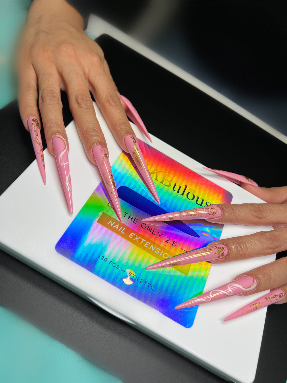 2.5 inch soft gel nail pre shaped gel x longest stiletto soft gel nails 2.5 inch full cover nails NABulous Stiletto V Soft gel nails long extra long XXXXXL XXXL XXXXL extra long nails