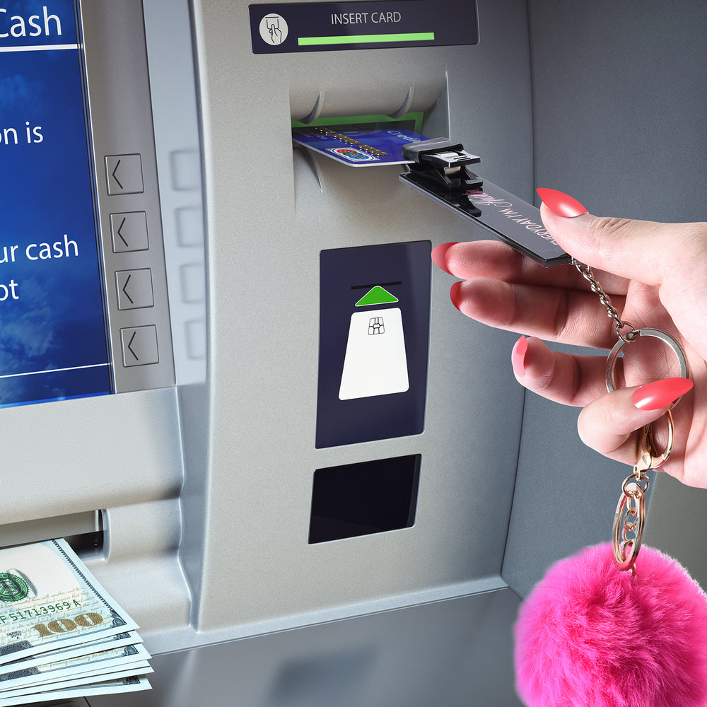 Debit Card Grabber Keychain, Long Nails ATM Card Grabber